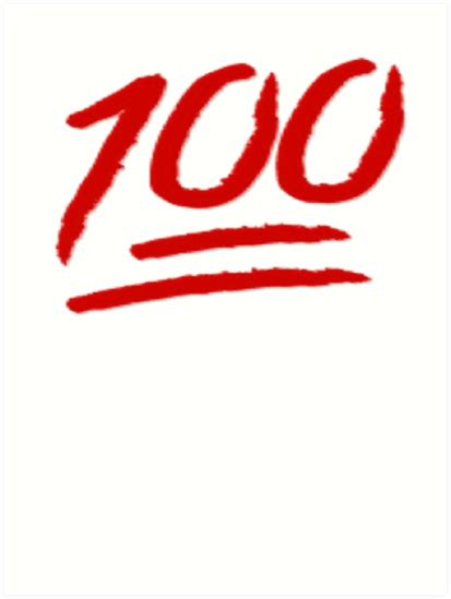 "100 emoji " Art Prints by MynameisJEFF | Redbubble