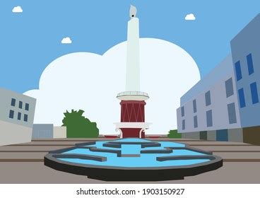 Vector Illustration Monument Manado Indonesia Depicting Stock Vector (Royalty Free) 1903150927 ...