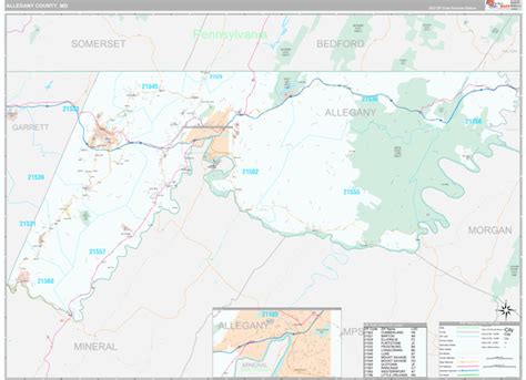 Allegany County, MD Maps