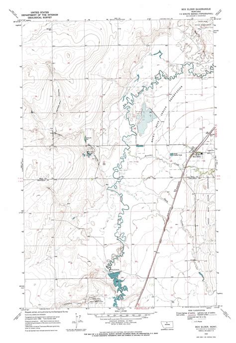 Box Elder topographic map, MT - USGS Topo Quad 48110c1