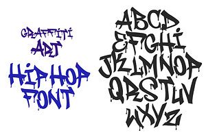 Hip Hop Graffiti Font ~ Blackletter Fonts ~ Creative Market