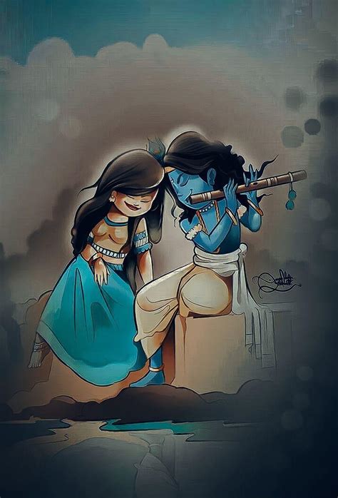 Lord Krishna Cartoon Wallpapers - Top Free Lord Krishna Cartoon Backgrounds - WallpaperAccess