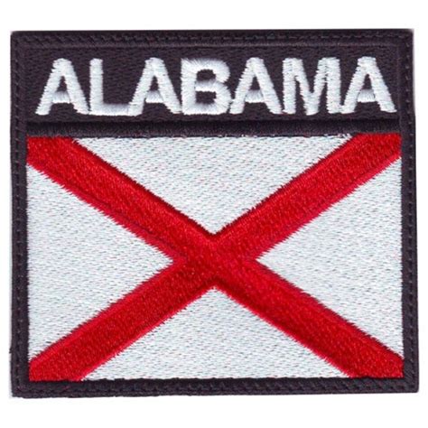 Alabama Badge Flag Embroidered Patch