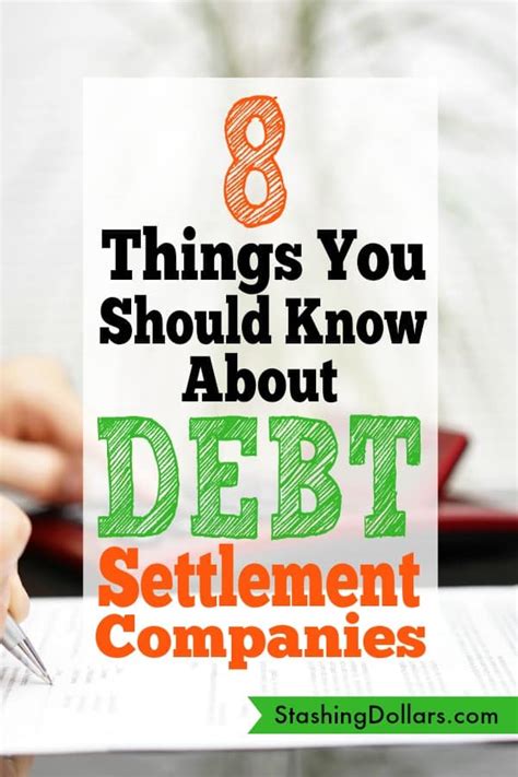 Debt Settlement Companies | Debt Settlement Tips | Stashing Dollars