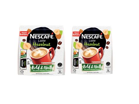 Buy Nescafe 3 in 1 Hazelnut Coffee Latte - Instant Coffee Packets ...