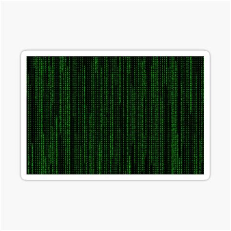 "Hacker Matrix" Sticker for Sale by ArtCity Designs | Redbubble