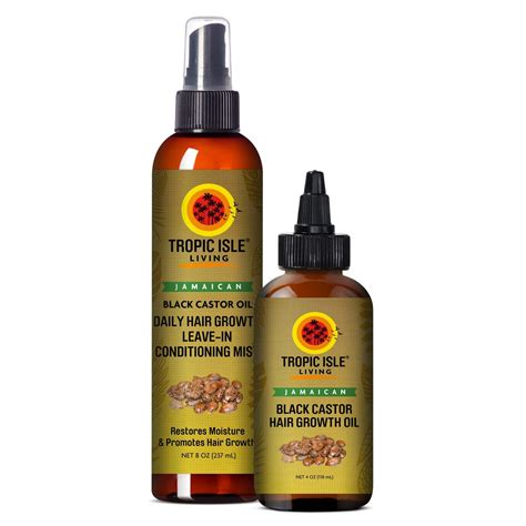 Tropic Isle Living Jamaican Black Castor Oil Hair Growth Duo – African Emprezz Beauty Shop