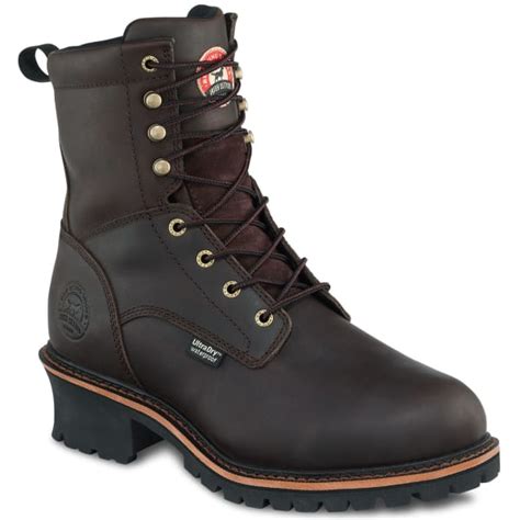 RED WING Men's Irish Setter 8-Inch Waterproof Insulated Logger Boots ...