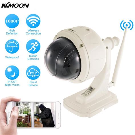 KKmoon 1080P Wireless WiFi IP Camera Outdoor HD PTZ IP Camera 2.7 13.5mm 5X Optical Zoom Auto ...