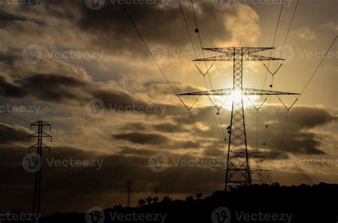 Electricity power pylon 22017577 Stock Photo at Vecteezy