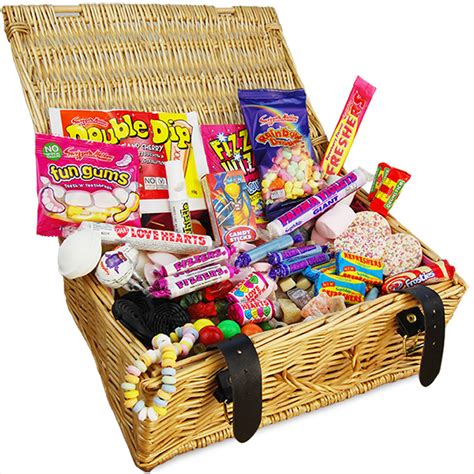 Retro Sweet Hampers - Personalised Sweet Gift Hampers UK