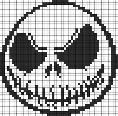 Nightmare Before Christmas Jack Skellington Perler Bead Pattern | Bead Sprites | Characters Fuse ...