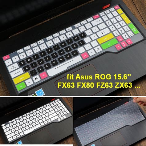 ASUS Keyboard Cover, 15.6 Inch Silicone Laptop Keyboard Protector Skin for ROG FX63 FX80 FZ63 ...