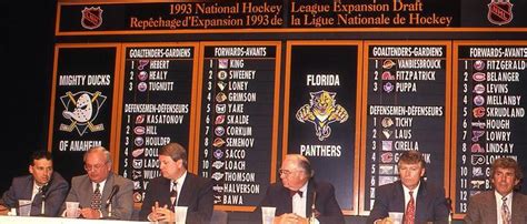 1993 NHL Expansion Draft | NHL Wiki | Fandom