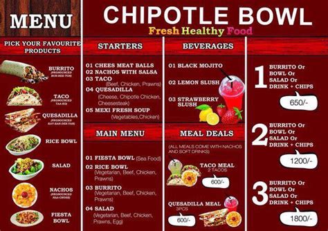 Chipotle Menu Burrito Bowl Price - Burrito Walls