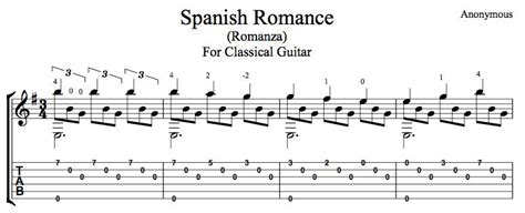 Spanish Romance - Romanza (Free PDF or TAB) | this is classical guitar ...