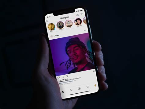 iPhoneX Instagram Page Mockup - Mockups For Free