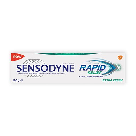 Sensodyne Toothpaste Rapid Relief Extra Fresh Reviews - Black Box