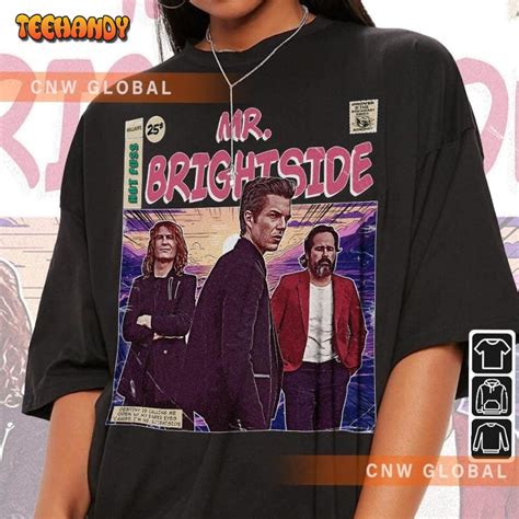 The Killers Comic Shirt, 90S Vintage Art Mr Brightside Hot Fuss Tour 2023 Double Side Shirt