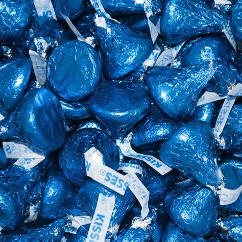 Dark Blue Hershey's Kisses Foil Wrapped Bulk Chocolate Candy | Blue hershey kisses, Blue candy ...