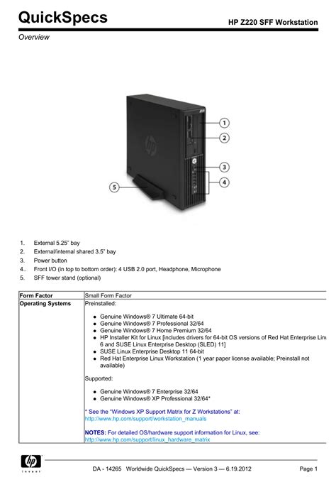 Hp Z220 Sff Motherboard Manual | edu.svet.gob.gt