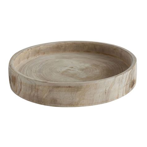 3R Studios Round Natural Decorative Tray-DA6636HD - The Home Depot