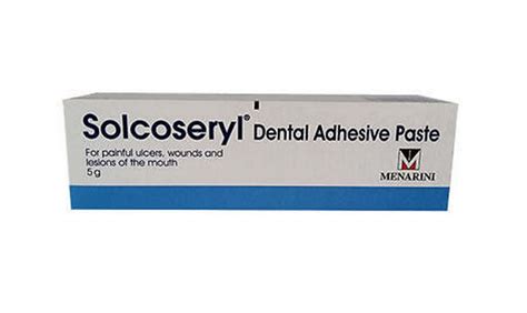 Solcoseryl Dental Adhesive Paste 5g ulcers pain relief Oral Care