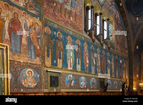 Wall Murals in St Kyriaki Cathedral Church, Sofia, Bulgaria Stock Photo - Alamy