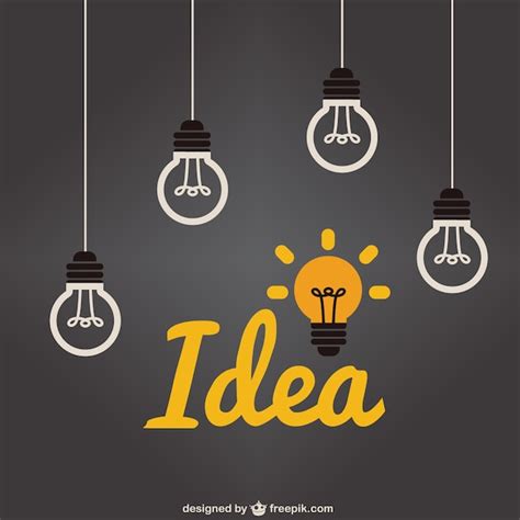 Light bulb idea | Free Vector