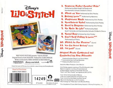 Lilo And Stitch (2002) OST (Back) by kidsfan on DeviantArt