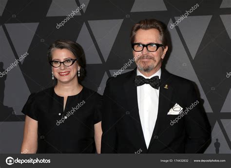 Actor Gary Oldman Gisele Schmidt Ampas 9Th Annual Governors Awards ...