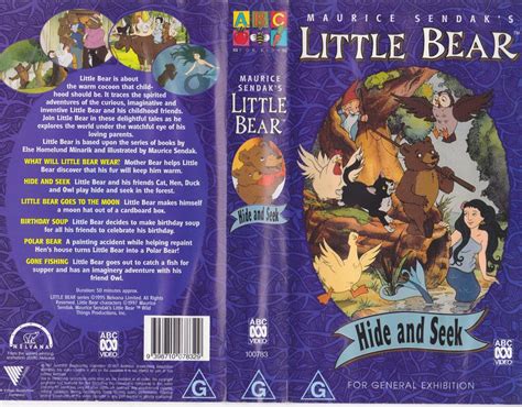 LITTLE BEAR HIDE AND SEEK~VHS VIDEO PAL~ A RARE FIND~