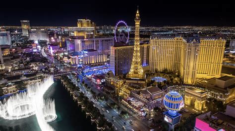 (HD) Las Vegas Aerial City Skyline at Night - Emeric's Timelapse