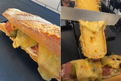 De délicieux sandwichs à la raclette dans le centre de Bruxelles