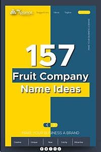 157 Fruit Business name Ideas For your Fruit shop. - Tiplance