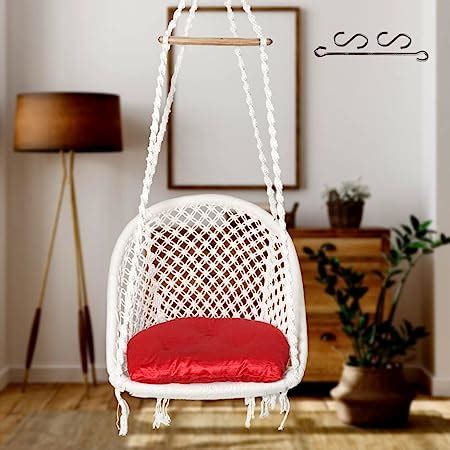 FABdon Cotton Soft Leather Velvet Hanging Swings Chair, Jhula / Jula for Adults, Indoor ...