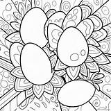 Colorful Ostara Eggs Coloring Page 53114 42009 sketch template