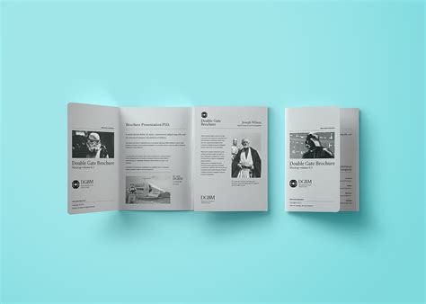 Double-Gate-Fold-Brochure-Mockup - Free Mockup World