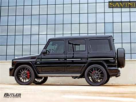 Mercedes-Benz G63 AMG Black on Black Savini Rims | BENZTUNING