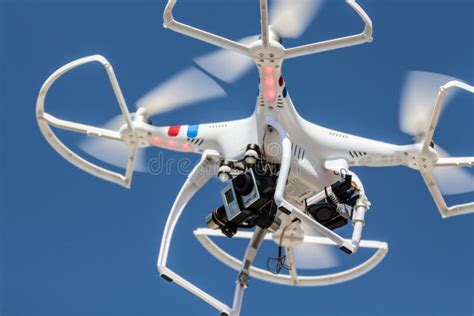 Multi rotor drone stock photo. Image of aeronautics, airborne - 31417992