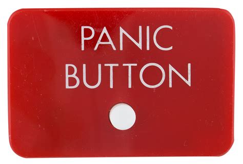 Panic Button with button | Busy Beaver Button Museum