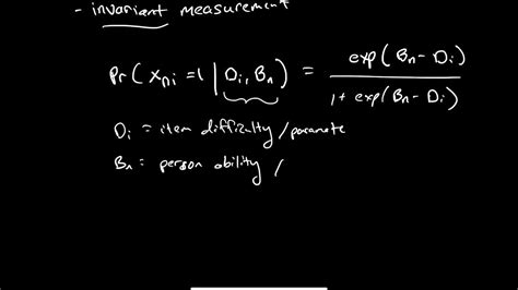 Introduction to the Rasch Model - YouTube