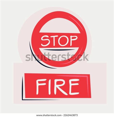 Warning Sign Fire Vector Illustration Stock Vector (Royalty Free ...