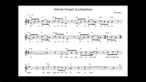 Advent Gospel Acclamation - YouTube