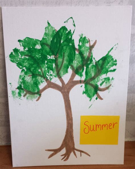 Summer Trees Painting Activity - Whimsical Mumblings