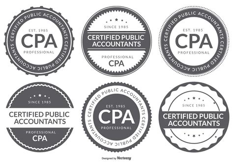 CPA Certified Public Accountant Logo Badge Collection 163626 Vector Art at Vecteezy