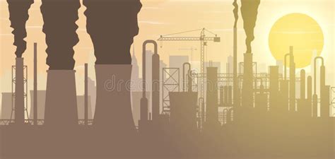 Power Station Silhouette Smoke Sun Stock Illustrations – 49 Power ...