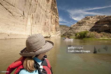 Woman Rafting Green River Utah High-Res Stock Photo - Getty Images