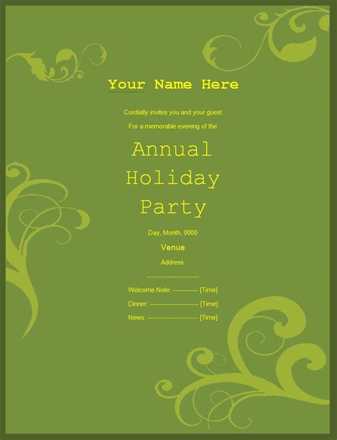 Invitation Templates | Free Word's Templates