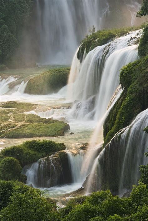 Detian Waterfall | Waterfall landscape, Waterfall, Landscape